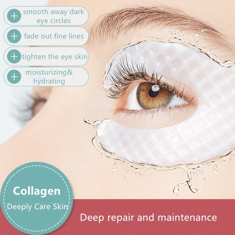 Eye Pad Collagen - Patchs anti-rides pour les yeux, masque