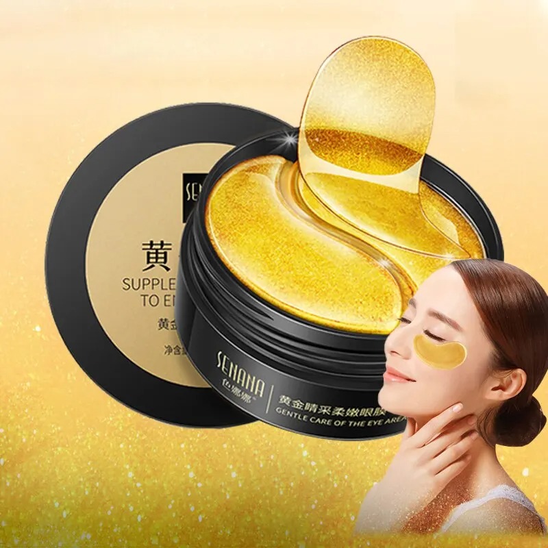 Eye Pad Collagen - Masque hydratant doré pour les yeux,