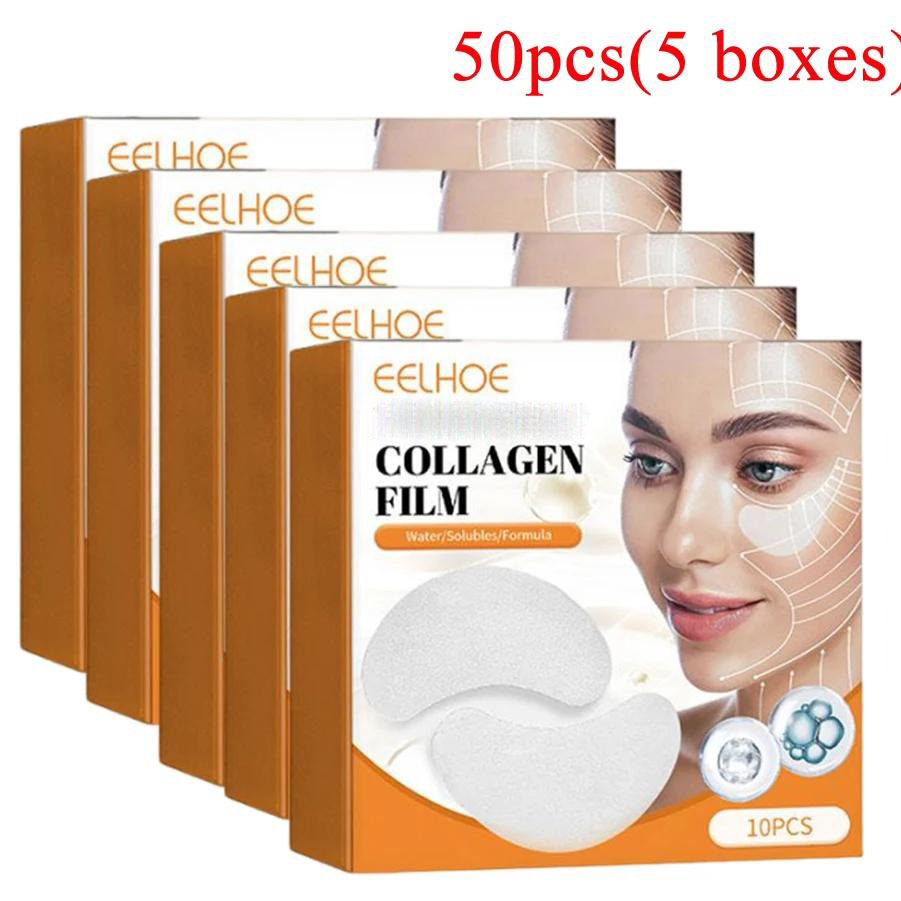 Eye Pad Collagen - Patchs solubles au collagène, 5 boîtes,