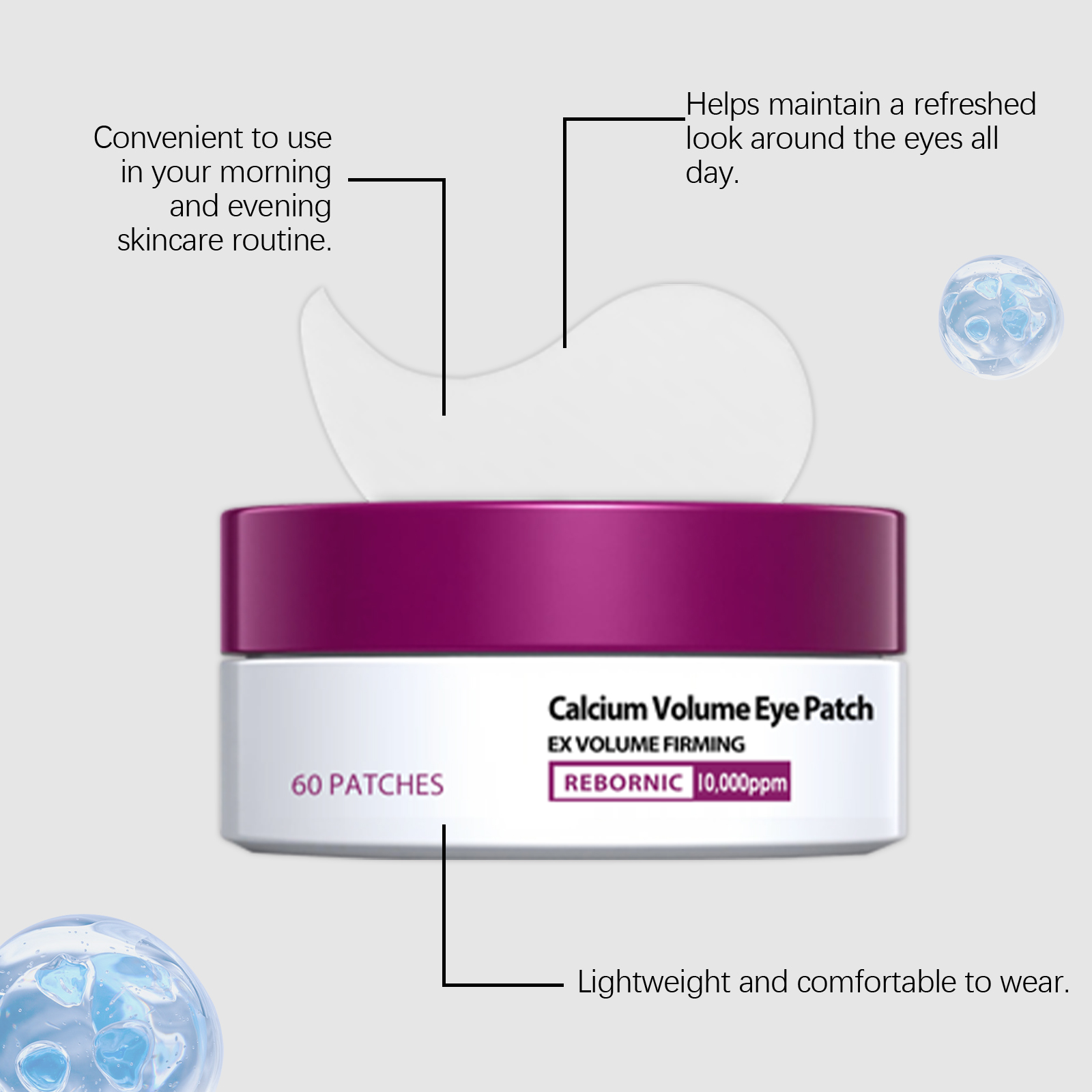 Patch oculaire au calcium, col - Eye Pad Collagen avis et prix