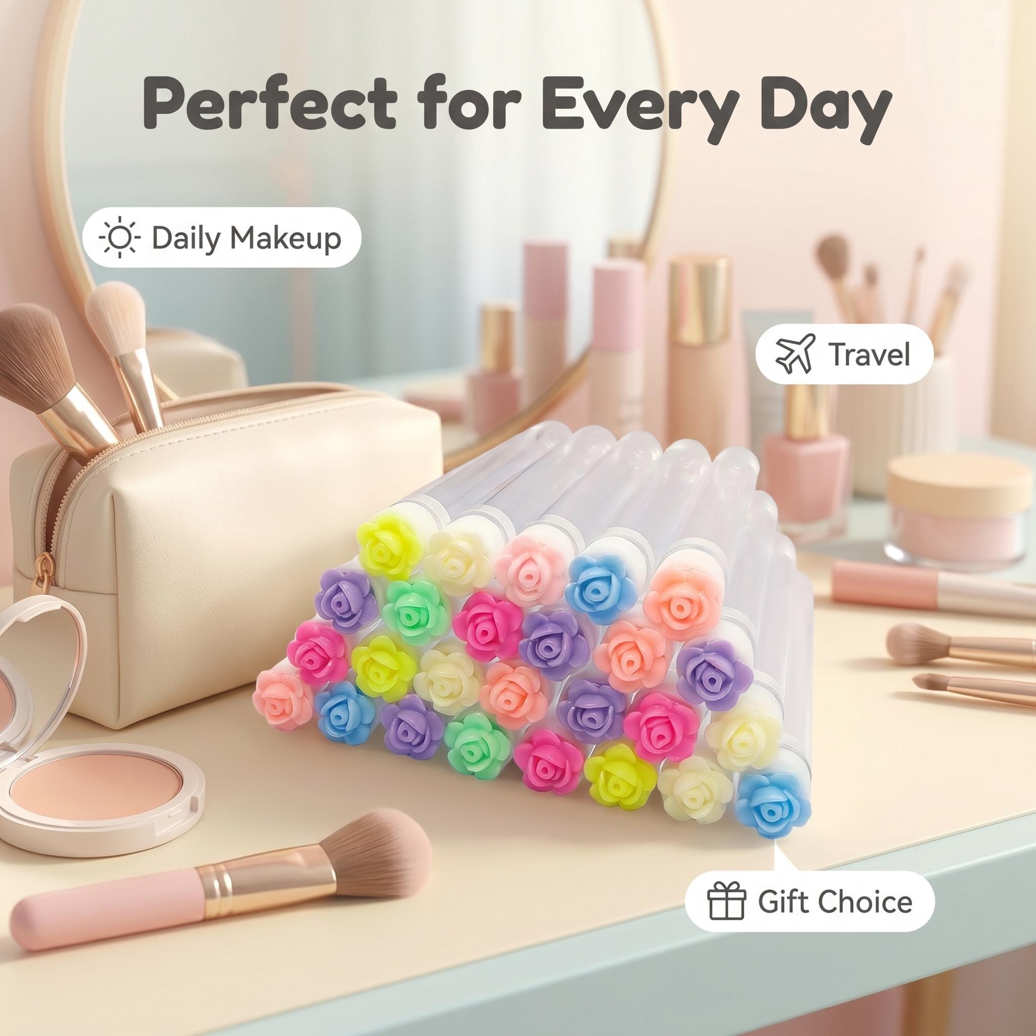 Tube de brosse à cils Rose réu - Eyelash Extension For Beginners avis et prix