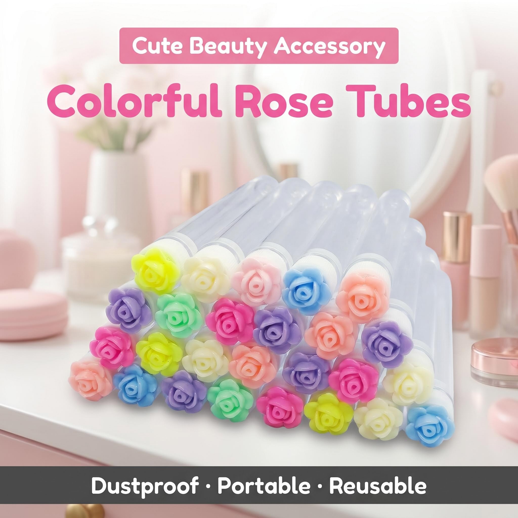 Tube de brosse à cils Rose réu - Eyelash Extension For Beginners avis et prix