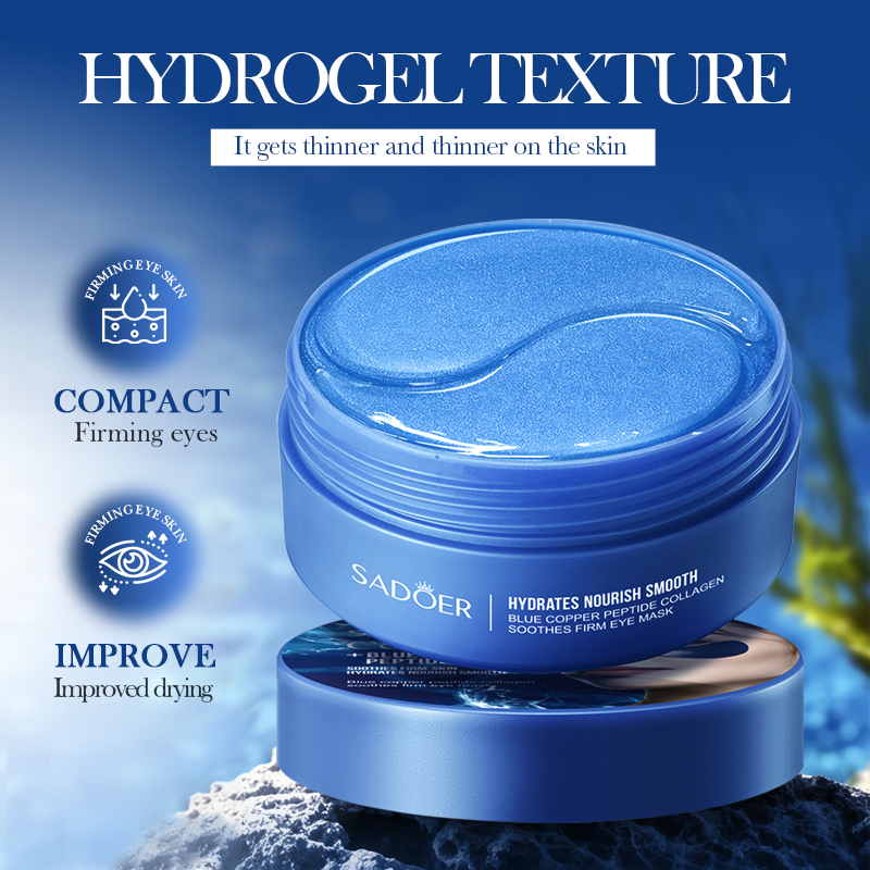 60 pièces SADOER caféine crist - Eye Pad Collagen avis et prix
