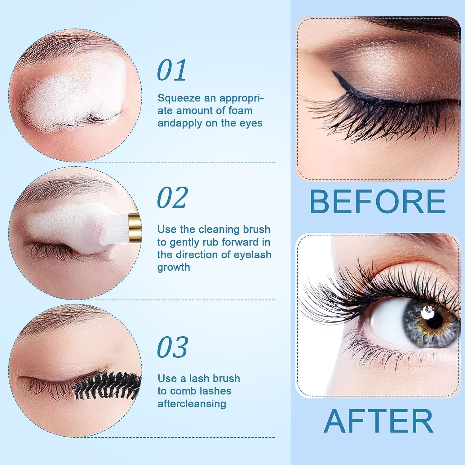 Ensemble de livres pour cils,  - Eyelash Extension Wash avis et prix